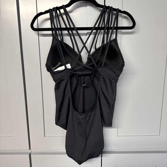 La‎ Blanca Womens 12 Island Goddess Multi Strap Cross Back & Front  Swimsuit - Picture 8 of 9